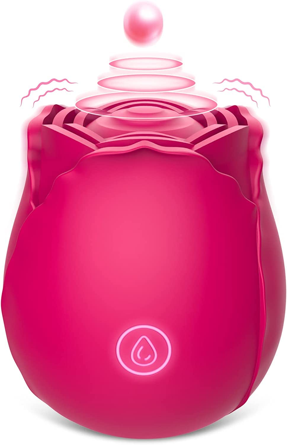 Rosa del placer Vibrador de rosas para mujer, estimulador sexual con punto dulce